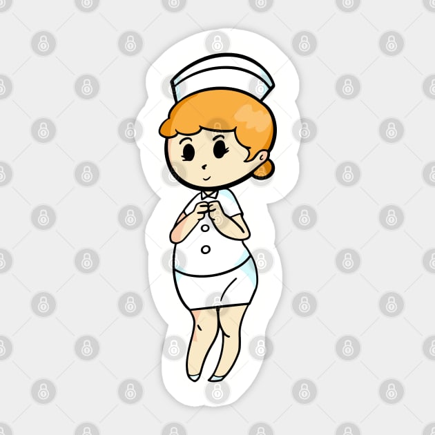 The nurse cartoon style Sticker by Sabai Art